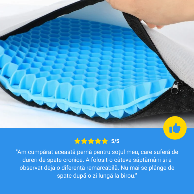 Pernă ergonomică pentru șezut 1+1 GRATIS - imagine 5