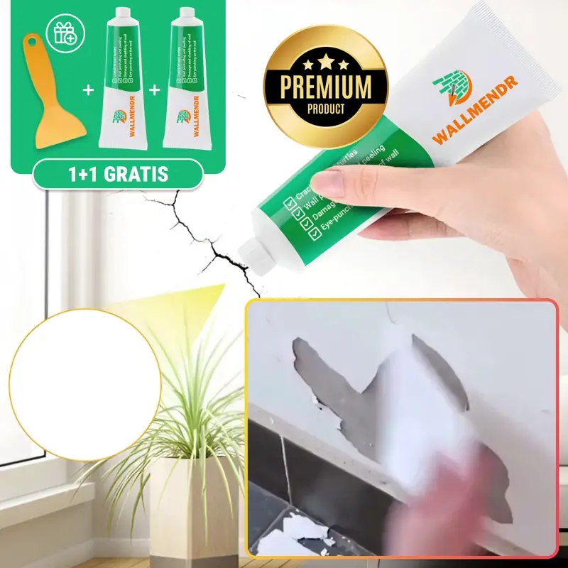 WALLMENDR – Produs pentru reparare rapidă și acoperirea petelor de pe perete (1+1 GRATUIT)