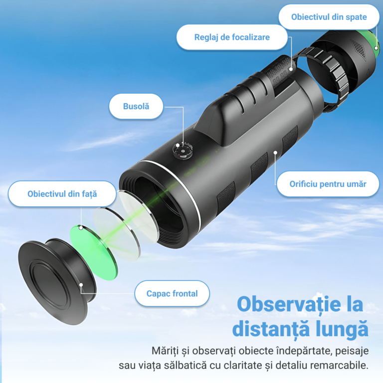 ZOMXIS® Telescop Profesional Monocular cu Zoom Mare - imagine 2