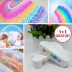 Bombă de baie curcubeu (1 + 1 GRATUIT)