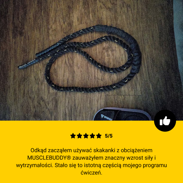 MUSCLEBUDDY®️ Coarda cu greutati - imagine 6