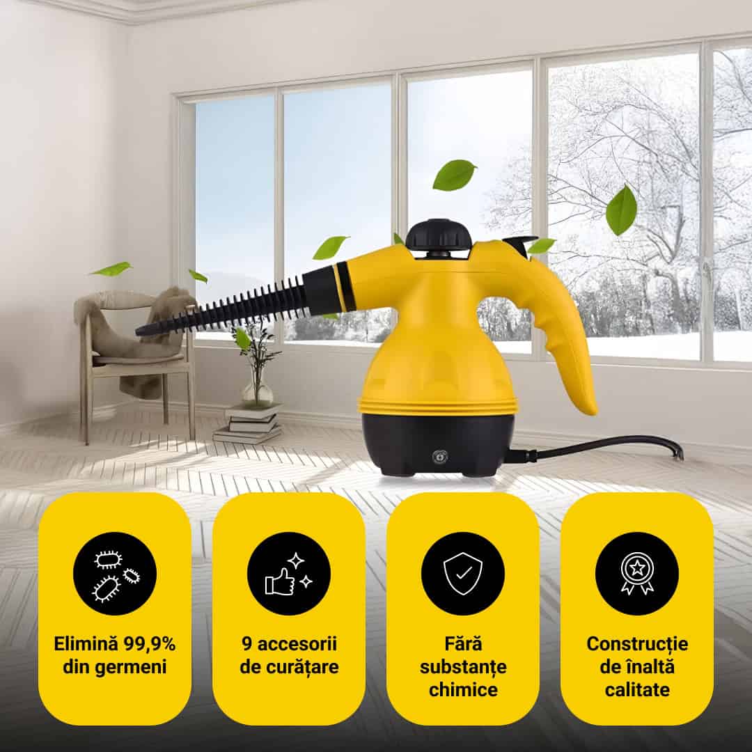 STEAMY® Vaporetto cu aer comprimat – Totul într-unul cu 9 accesorii exclusive - imagine 5