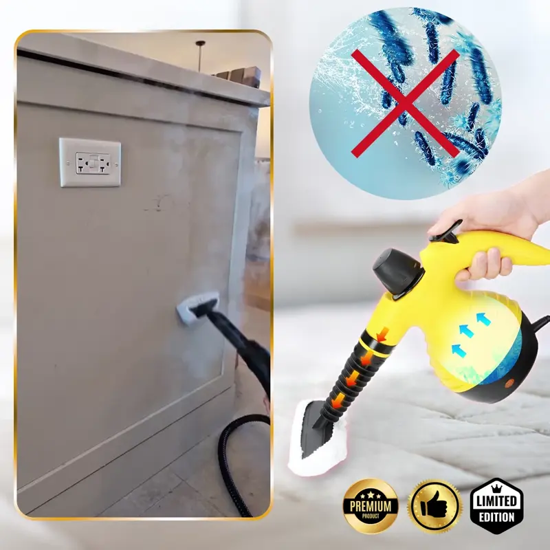 STEAMY® Vaporetto cu aer comprimat – Totul într-unul cu 9 accesorii exclusive