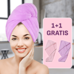 HairTowel™ - Prosop de uscare rapida pe cap (1 + 1 GRATUIT)