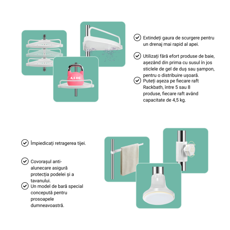 RACKBATH® ELIMINAȚI PROBLEMA SPAȚIULUI MIC DIN BAIE - imagine 2