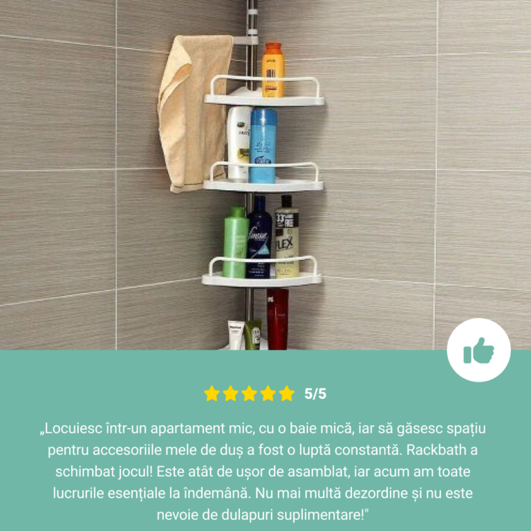 RACKBATH® ELIMINAȚI PROBLEMA SPAȚIULUI MIC DIN BAIE - imagine 7