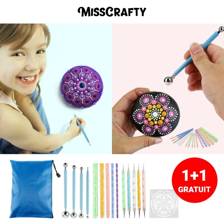 MISSCRAFTY®️ Set pentru Pictură Mandala 1+1 GRATUIT