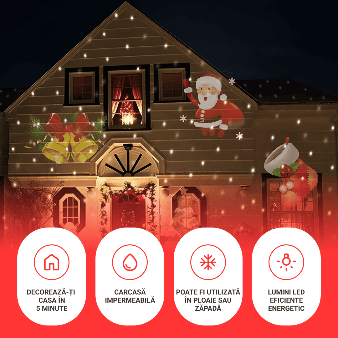 Proiector Laser Luminițe de Crăciun - imagine 4