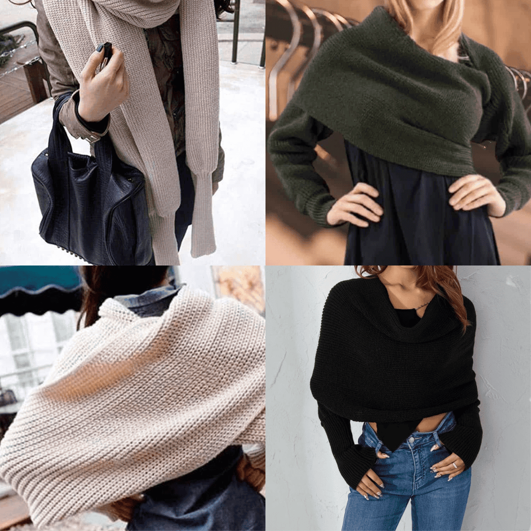 CozyWrap™ – Eșarfa 2-în-1 care se transformă într-un pulover - imagine 4