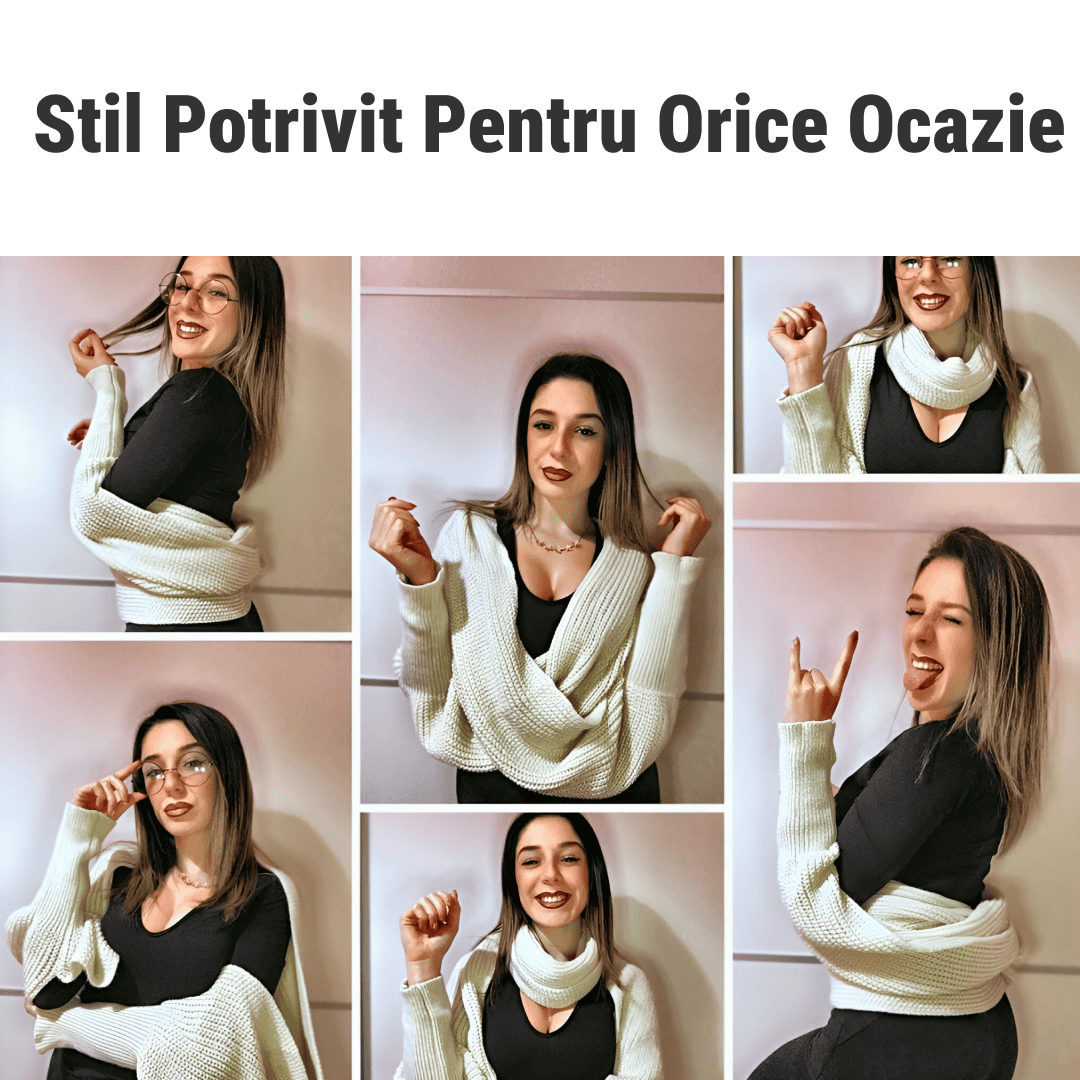 CozyWrap™ – Eșarfa 2-în-1 care se transformă într-un pulover - imagine 5