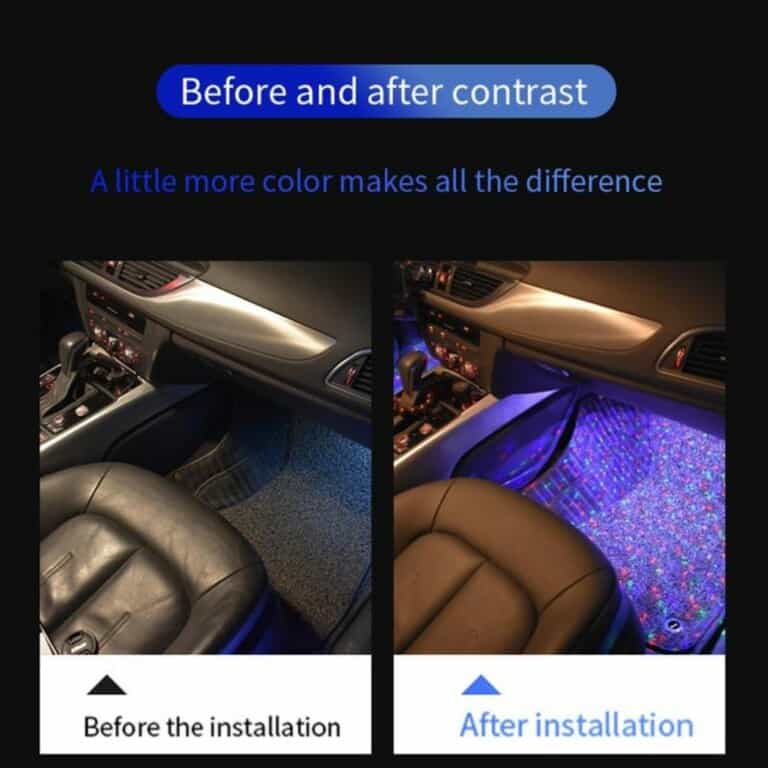 Lumină LED USB pentru bordul mașinii - imagine 4