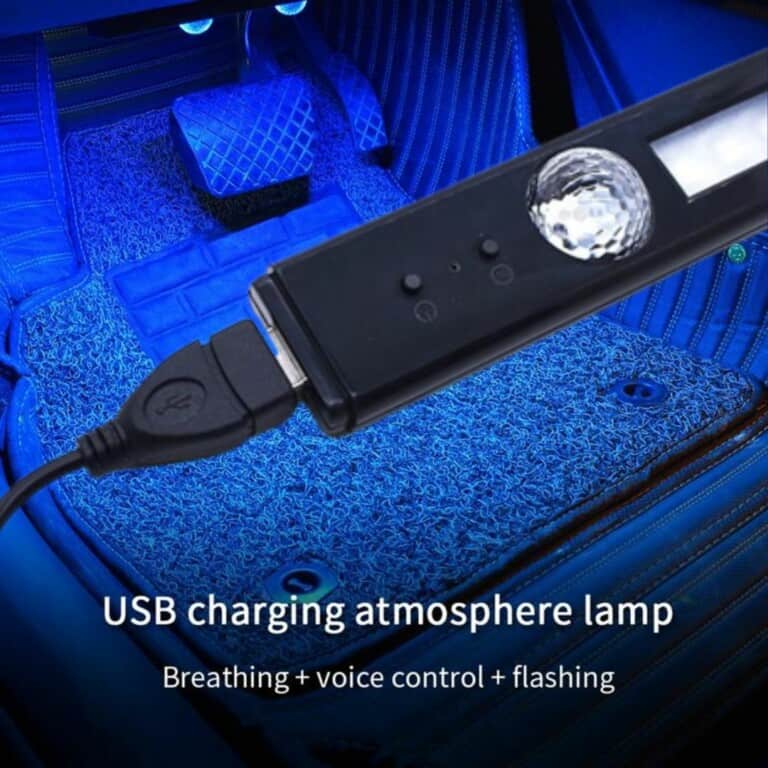 Lumină LED USB pentru bordul mașinii - imagine 3