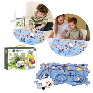Puzzle Rail Car™ – 13 buc