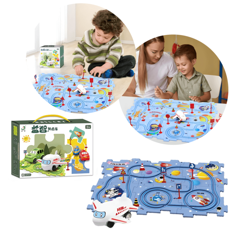 Puzzle Rail Car™ – 13 buc
