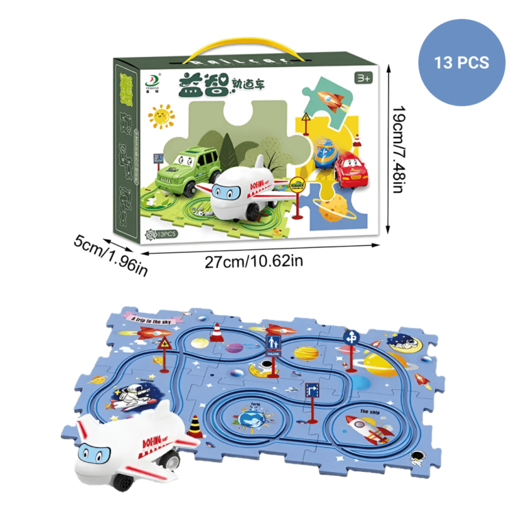 Puzzle Rail Car™ – 13 buc - imagine 2