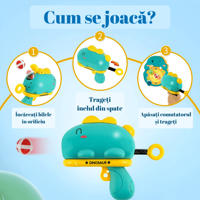 JOC CU ȚINTĂ ȘI BILE LIPICIOASE – DINOSAUR™ - imagine 2