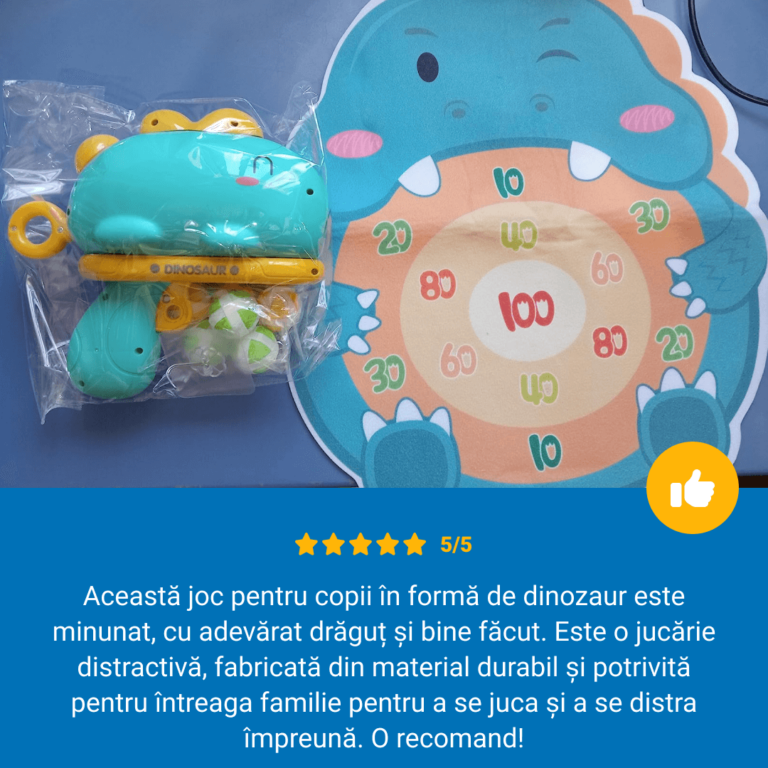 JOC CU ȚINTĂ ȘI BILE LIPICIOASE – DINOSAUR™ - imagine 5