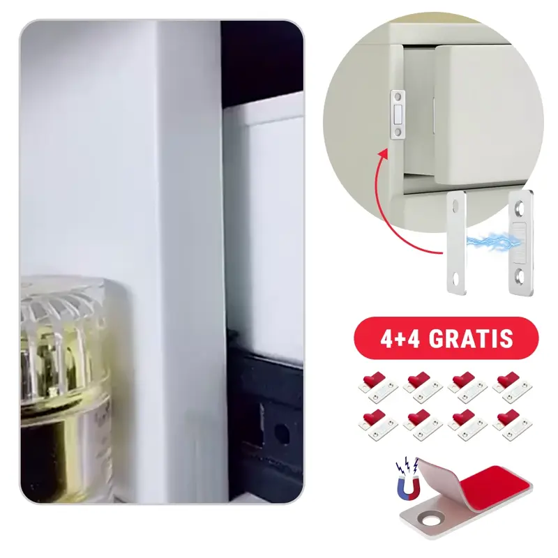 MAGNEȚI INVIZIBILI PENTRU UȘILE DULAPULUI MAGRIP™ - 4+4 GRATIS