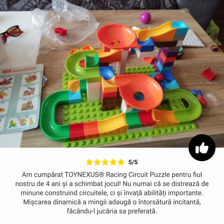 TOYNEXUS® Puzzle pista de curse pentru copii (340 piese) - imagine 6