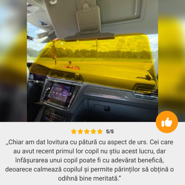 VISORSHIELD™ VIZOR ANTI-ORBIRE PENTRU MAȘINĂ ÎMPOTRIVA RAZELOR UV ȘI A SOARELUI - imagine 7