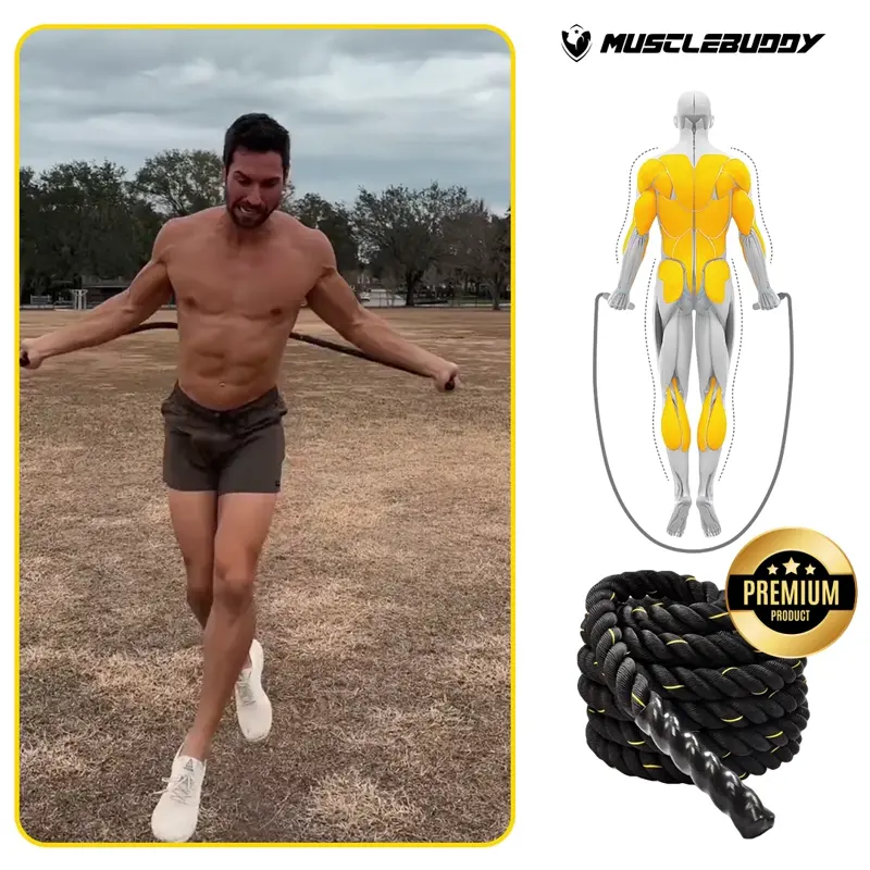 MUSCLEBUDDY®️ Coarda cu greutati