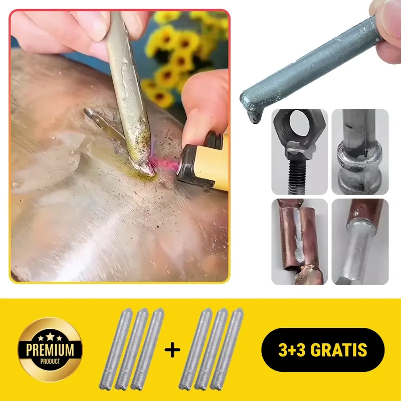 BRAZERODS™ TIJE DIN ALUMINIUM PETRU SUDURĂ SAU BRAZARE - 3+3 GRATIS!