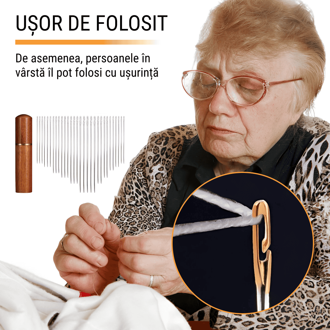 EASYSEW™ ACE DE CUSUT CU ORIFICIU LATERAL - 30 BUC.