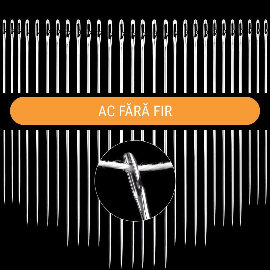 EASYSEW™ ACE DE CUSUT CU ORIFICIU LATERAL - 30 BUC. - imagine 2