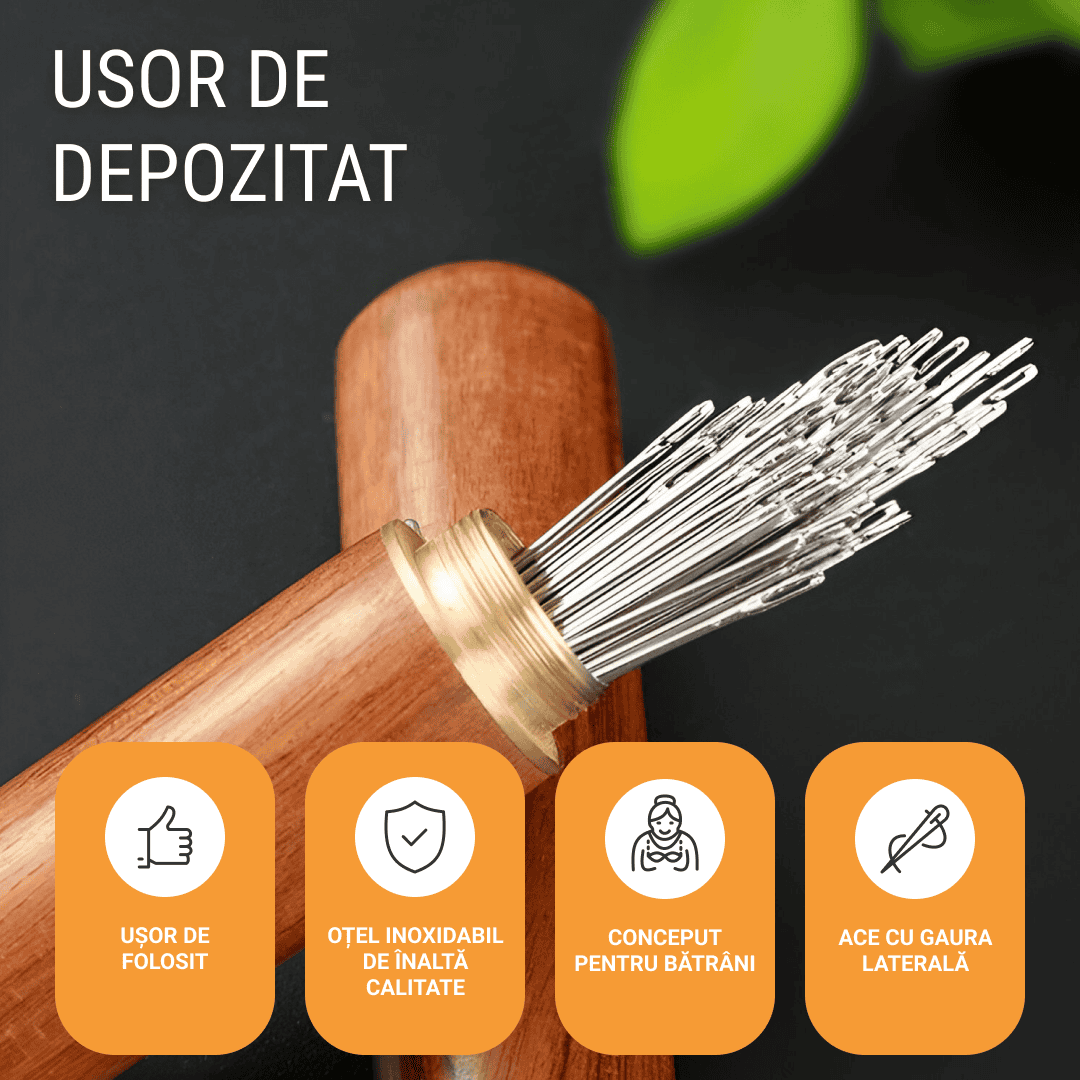 EASYSEW™ ACE DE CUSUT CU ORIFICIU LATERAL - 30 BUC. - imagine 5