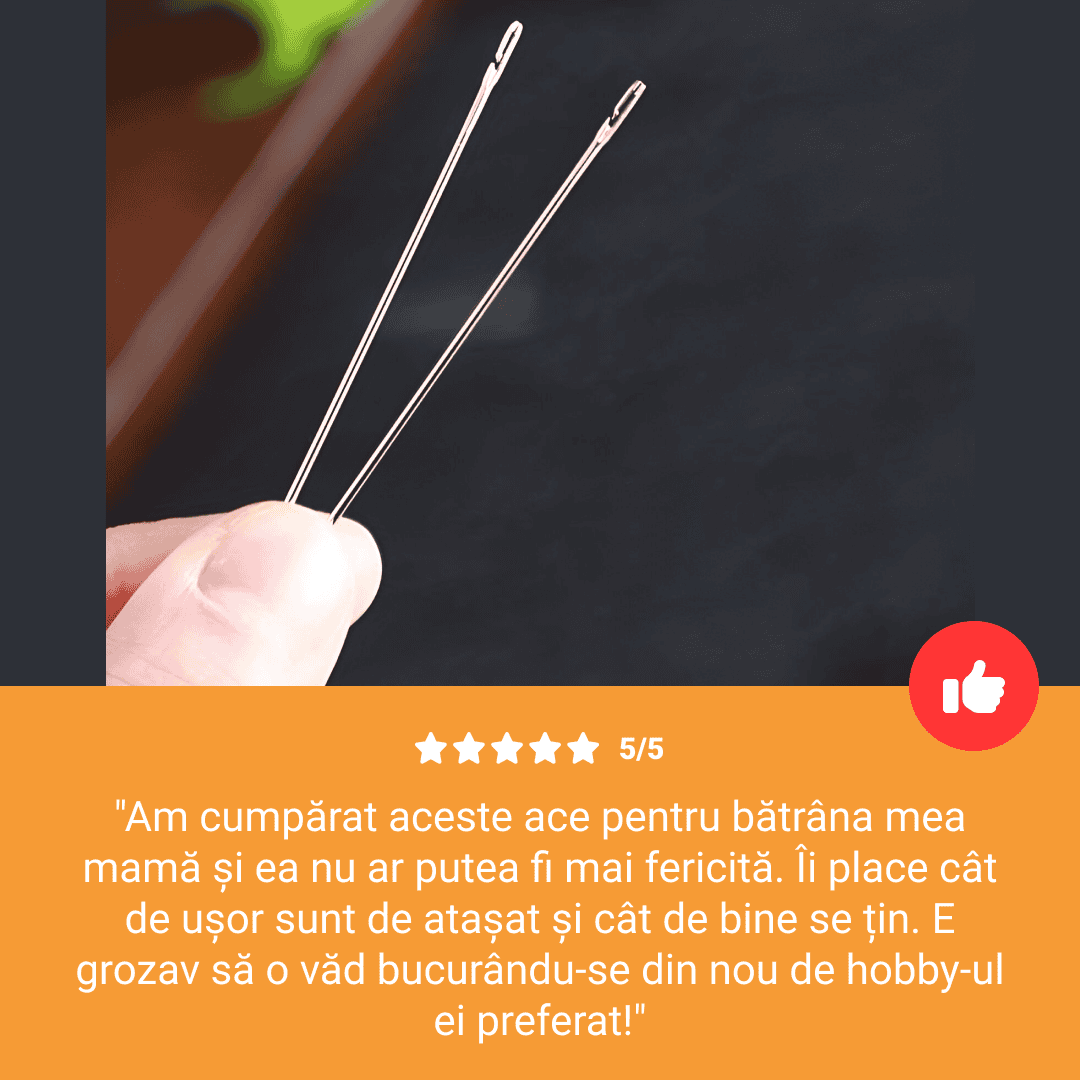 EASYSEW™ ACE DE CUSUT CU ORIFICIU LATERAL - 30 BUC. - imagine 6