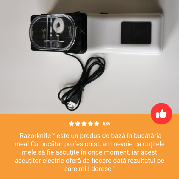 RAZORKNIFE™ APARAT ELECTRIC PENTRU ASCUȚIT CUȚITE - imagine 7