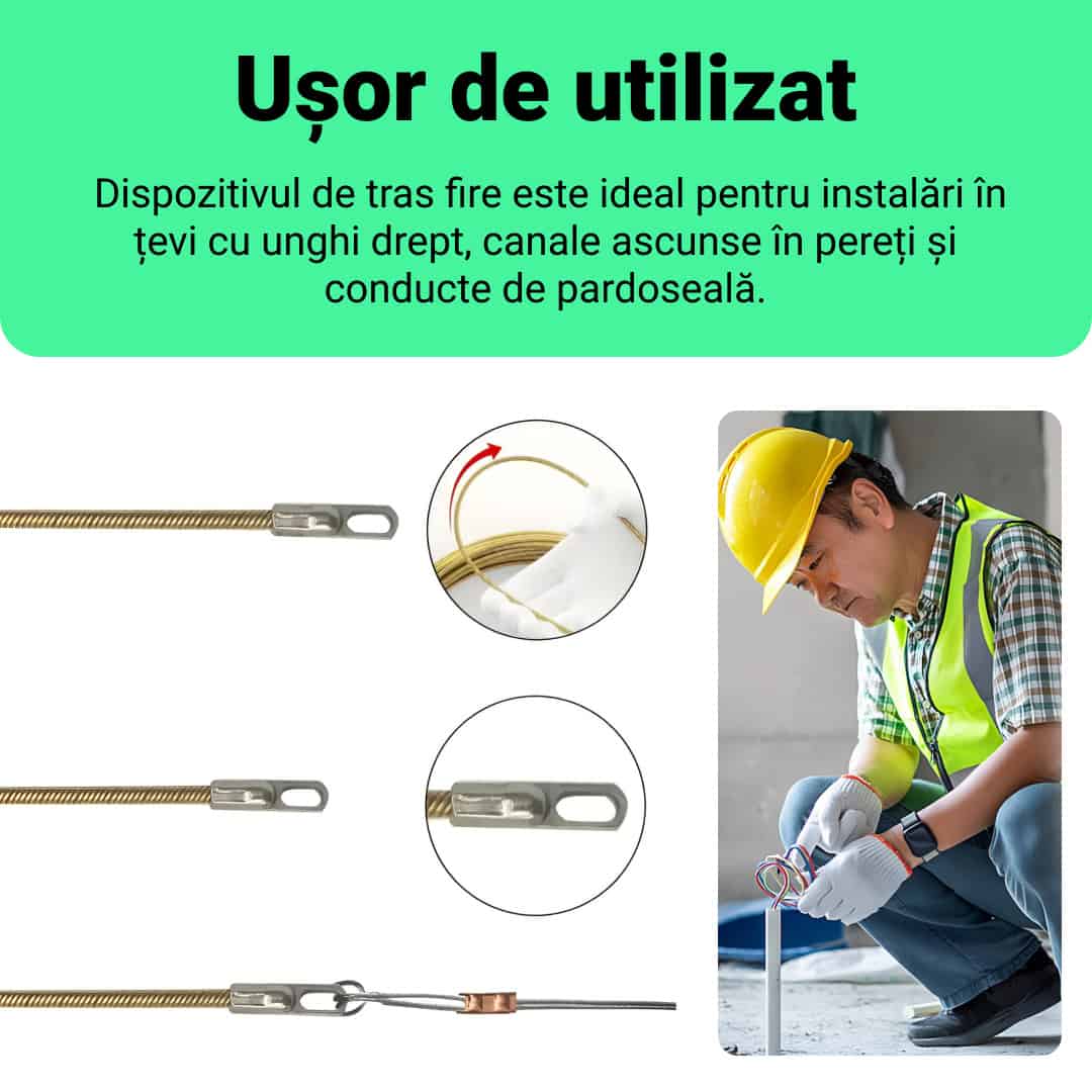 Dispozitiv Trăgător Pentru Cabluri Electrice 15m Wirelead™ - imagine 2