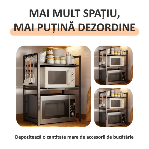 MicroRack™ Raft Extensibil pentru Cuptor cu Microunde - imagine 2