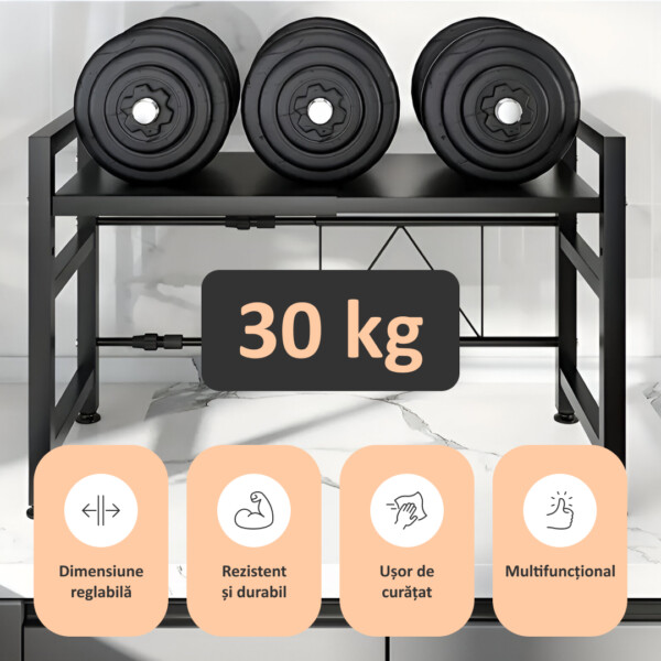 MicroRack™ Raft Extensibil pentru Cuptor cu Microunde - imagine 4