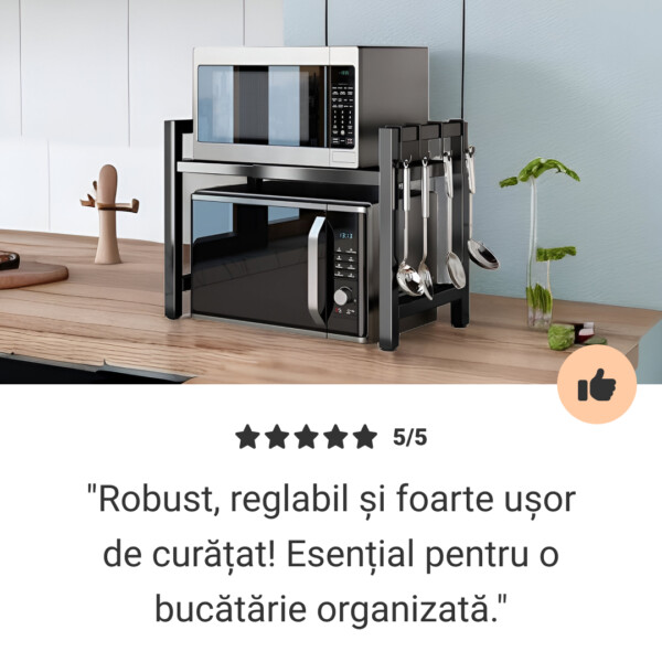 MicroRack™ Raft Extensibil pentru Cuptor cu Microunde - imagine 8