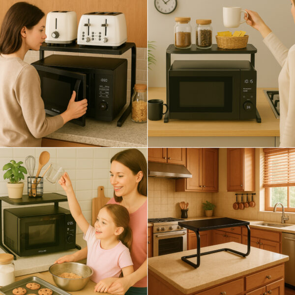ELEVATE-KITCHEN™ - Raft Economisitor de Spațiu pentru Bucătărie din Metal - imagine 4
