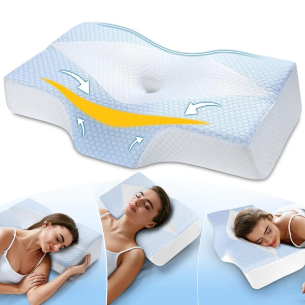 ErgoDream™ - Pernă Ergonomică din Spumă cu Memorie - imagine 2