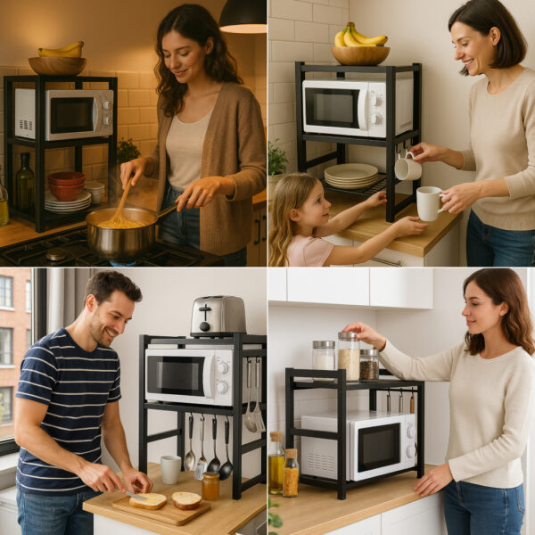 MicroRack™ Raft Extensibil pentru Cuptor cu Microunde - imagine 7