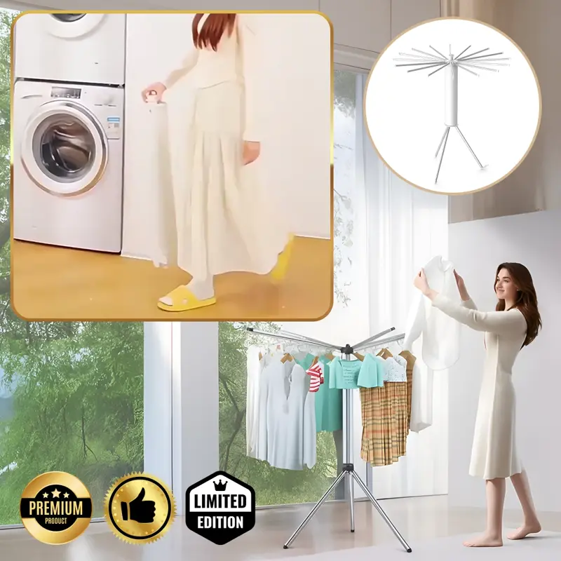 VIRELLO™ - Uscător de rufe pliabil tip caracatiță