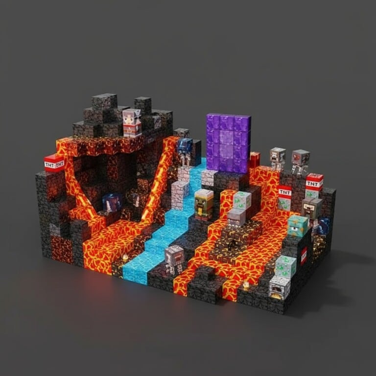 BuildEase™ Bun și Rău – Blocuri Magnetice de Construcție