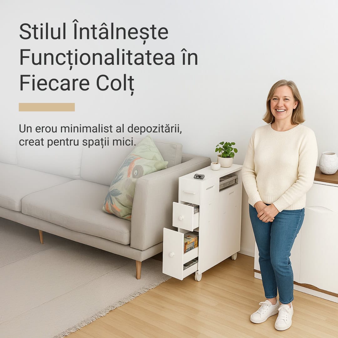 CornerEase™ - Dulap de Colț Subțire pentru Baie - imagine 2