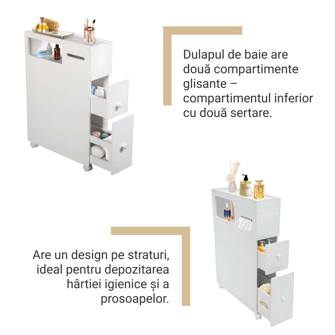 CornerEase™ - Dulap de Colț Subțire pentru Baie - imagine 3