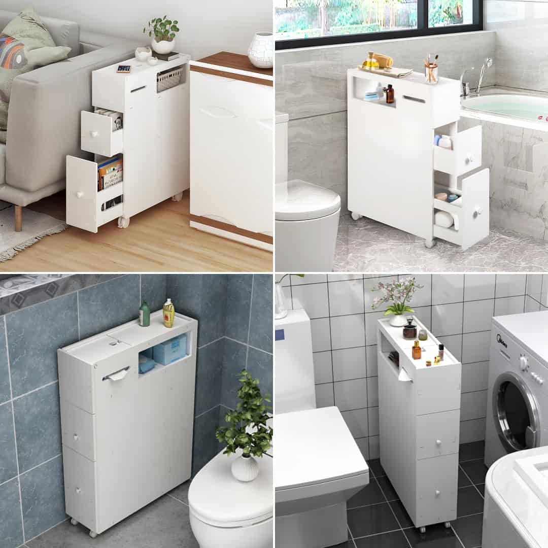 CornerEase™ - Dulap de Colț Subțire pentru Baie - imagine 4