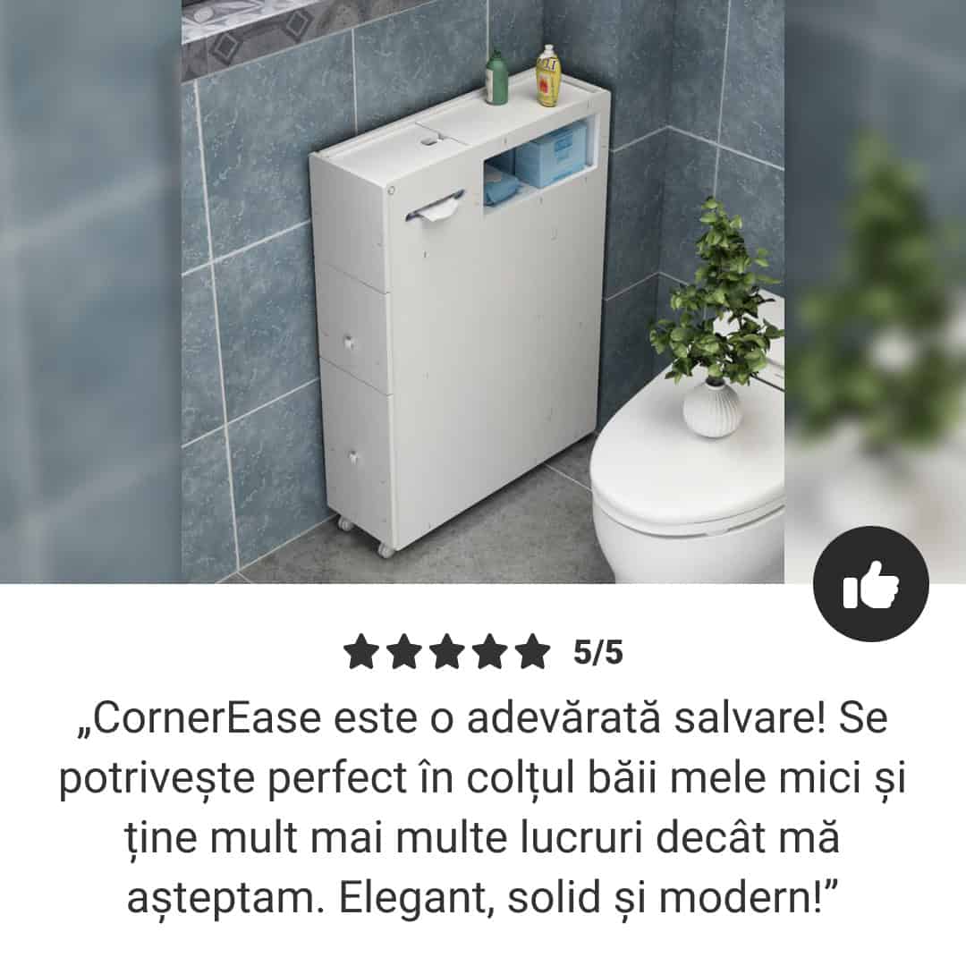 CornerEase™ - Dulap de Colț Subțire pentru Baie - imagine 7