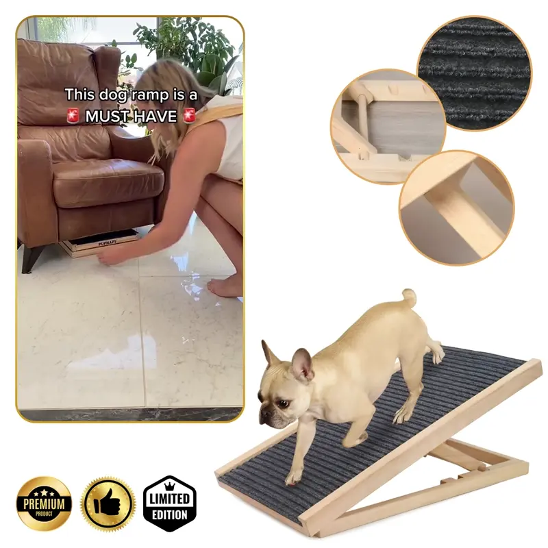 PetEase™ - Rampă Reglabilă pentru Animale