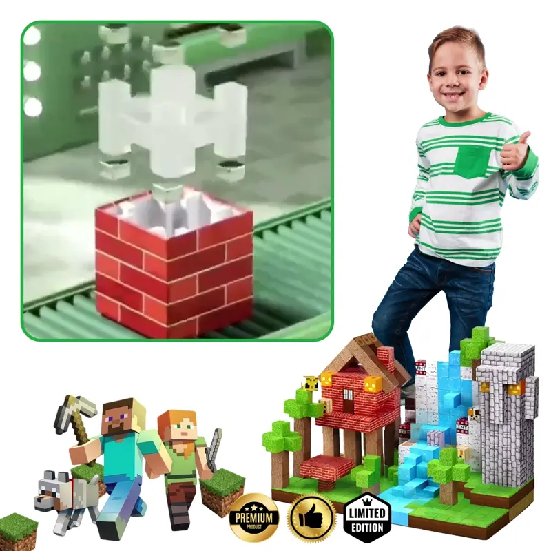 BuildEase™ - Blocuri Magnetice pentru Construcție