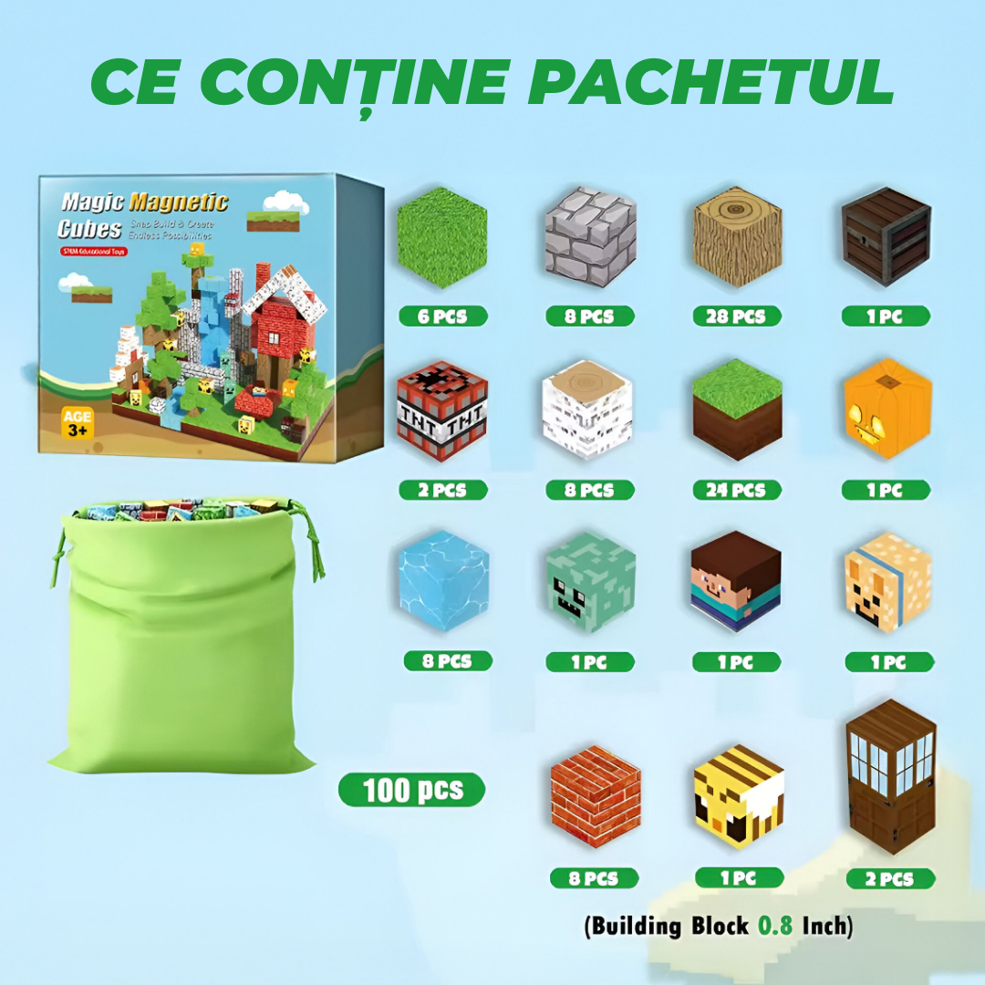 BuildEase™ - Blocuri Magnetice pentru Construcție - imagine 6