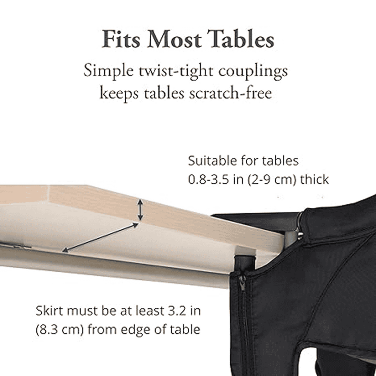 Aurevo™ - Scaun de masă portabil cu tavă - imagine 6